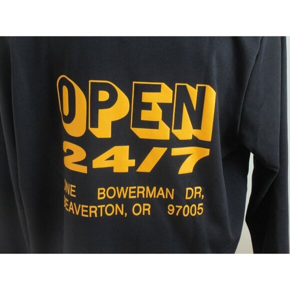 Nike Men's Dri-FIT Fleece Lined Open 24/7 Crew Neck Sweatshirt Black Size 2XL - Picture 2 of 5